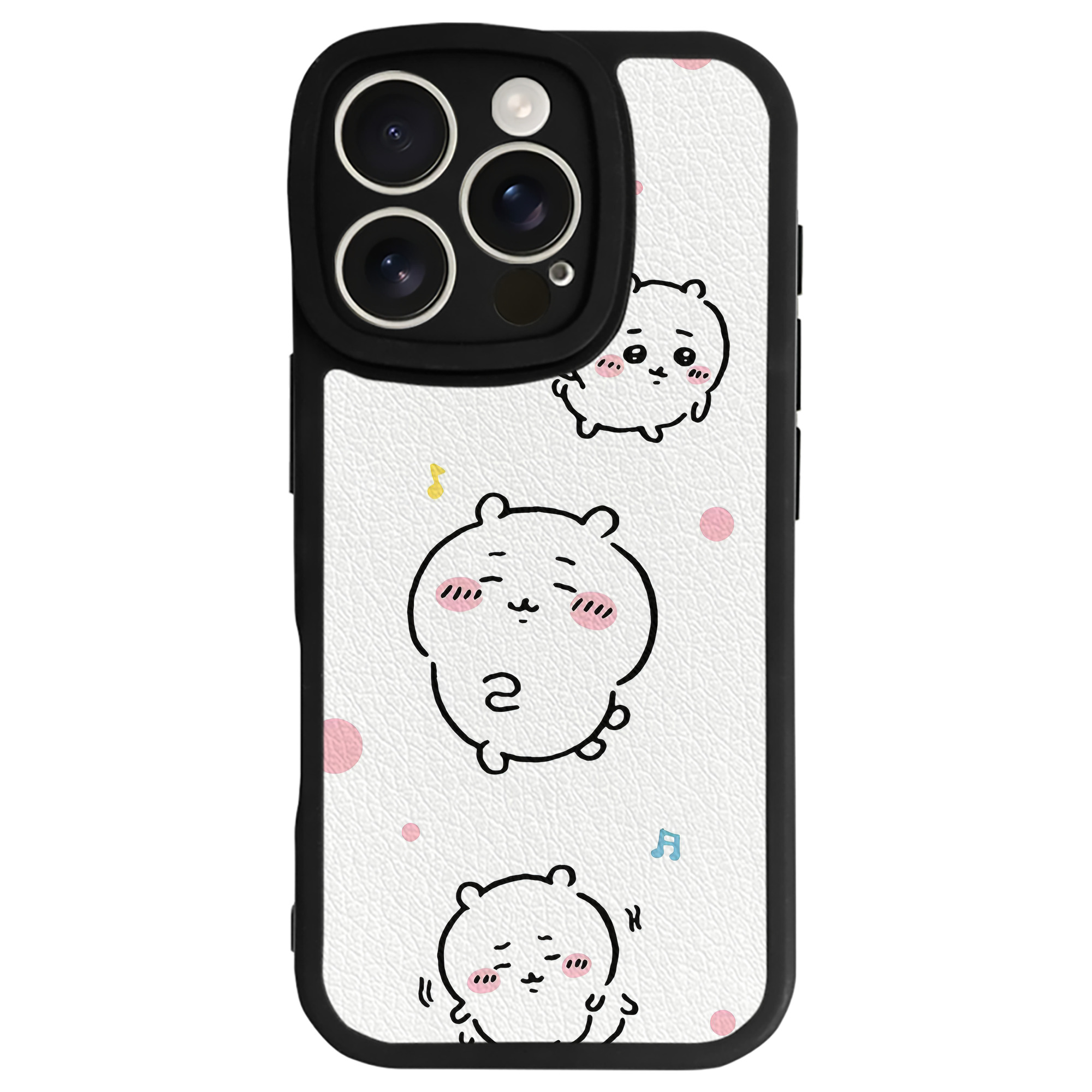 （画像用） ちいかわ Chii-kawa 【iPhone 16シリーズ対応】シリコンスマホケース（レザー調） 材質：シリコン